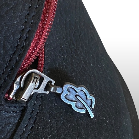 LOINTS OF HOLLANDER Low Wedge Lug Boot Lightning Black Nubuck Leather Re… - Picture 7 of 17